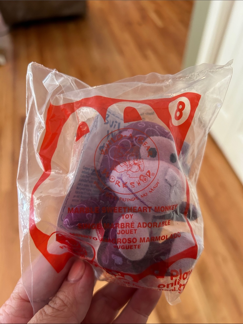 Ty Build a Bear Marble Sweetheart Monkey Plush